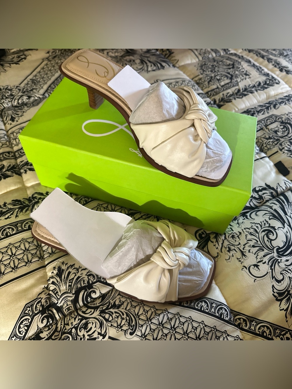 Sam Edelman Darcie Ivory leather - Women's kitten heels NIB Sz 8.5M